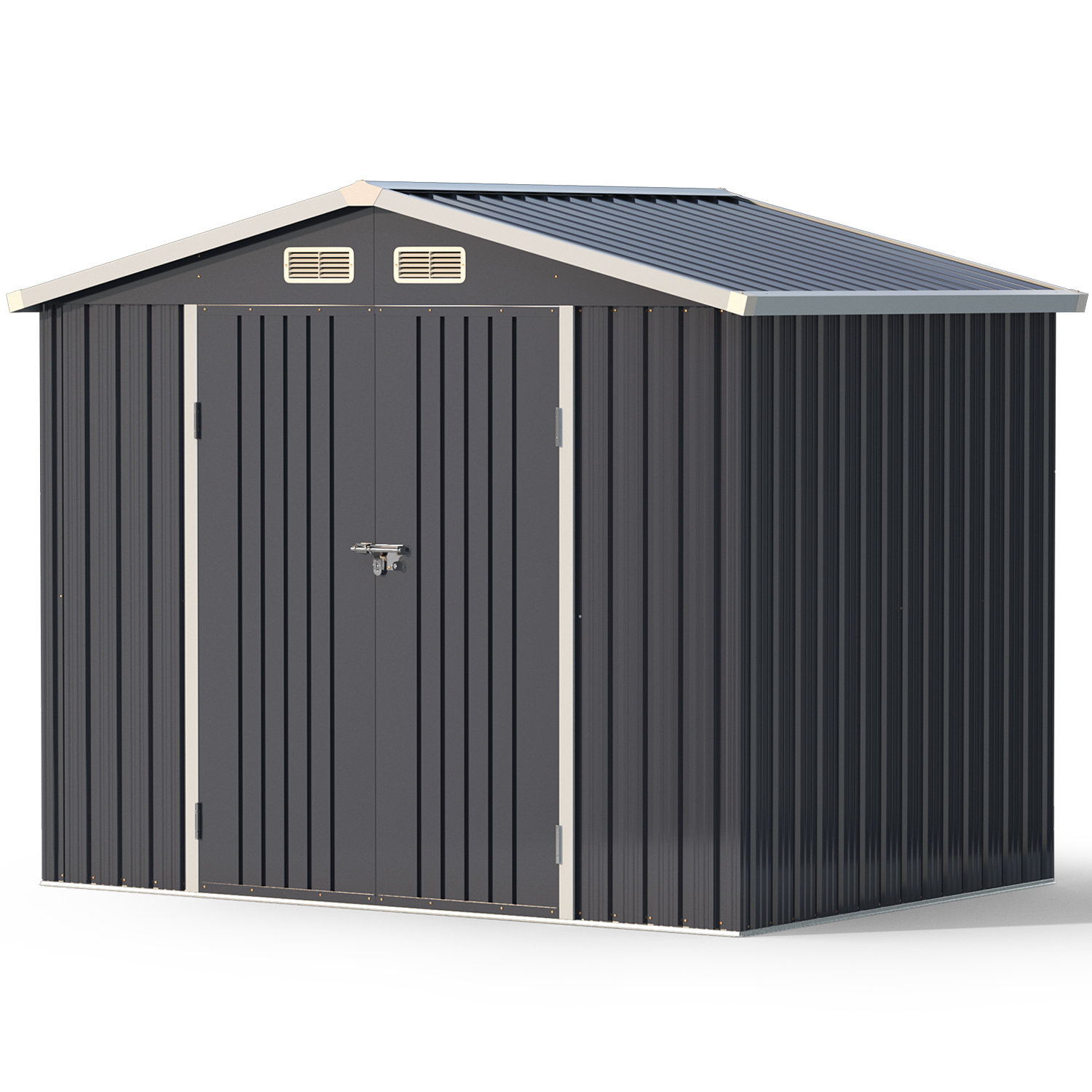 JolyDale 8 Ft W X 6 Ft D Metal Lean To Storage Shed Wayfair Canada