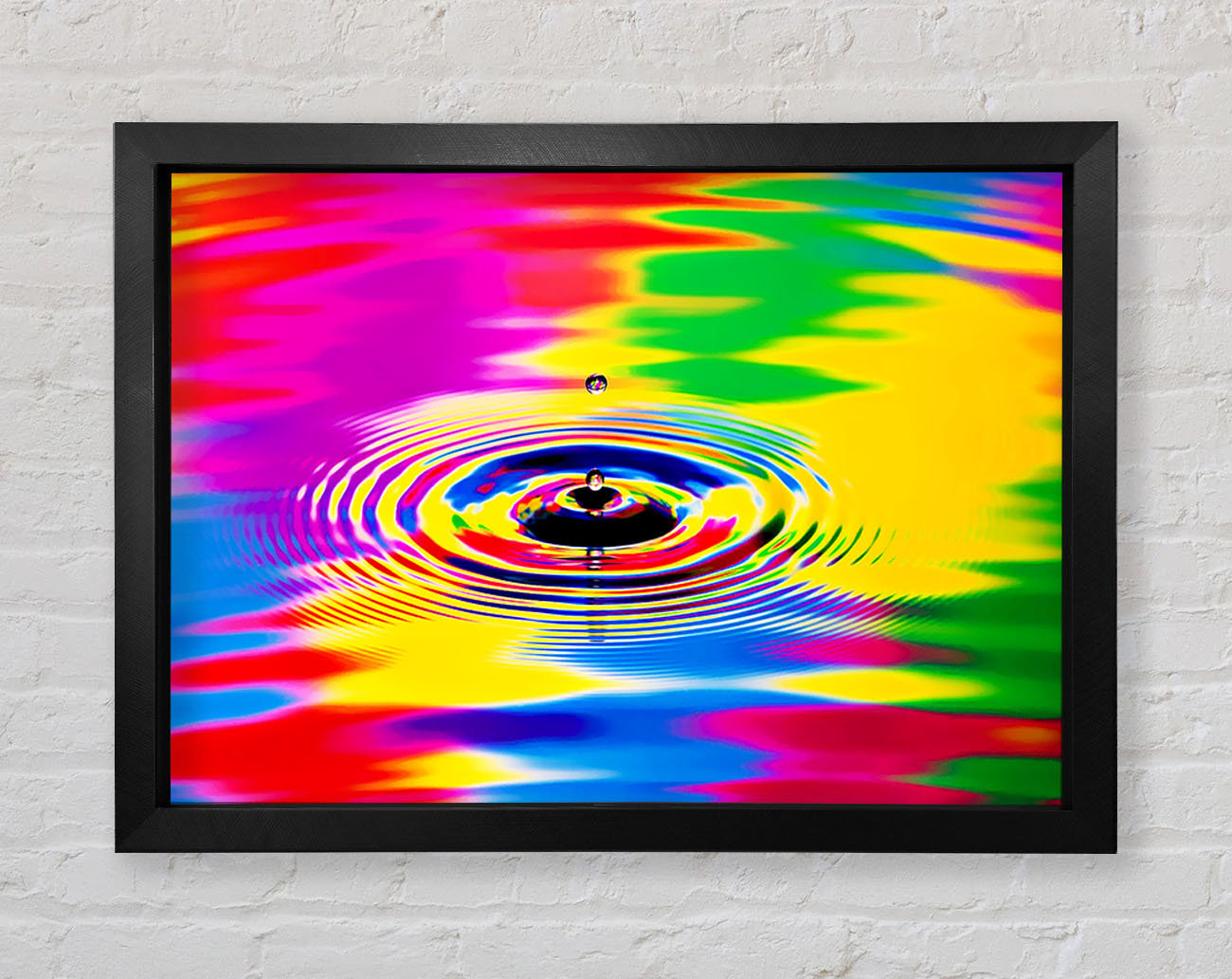 Perspections Rainbow Water Ripple Gerahmter Druck Wayfair De