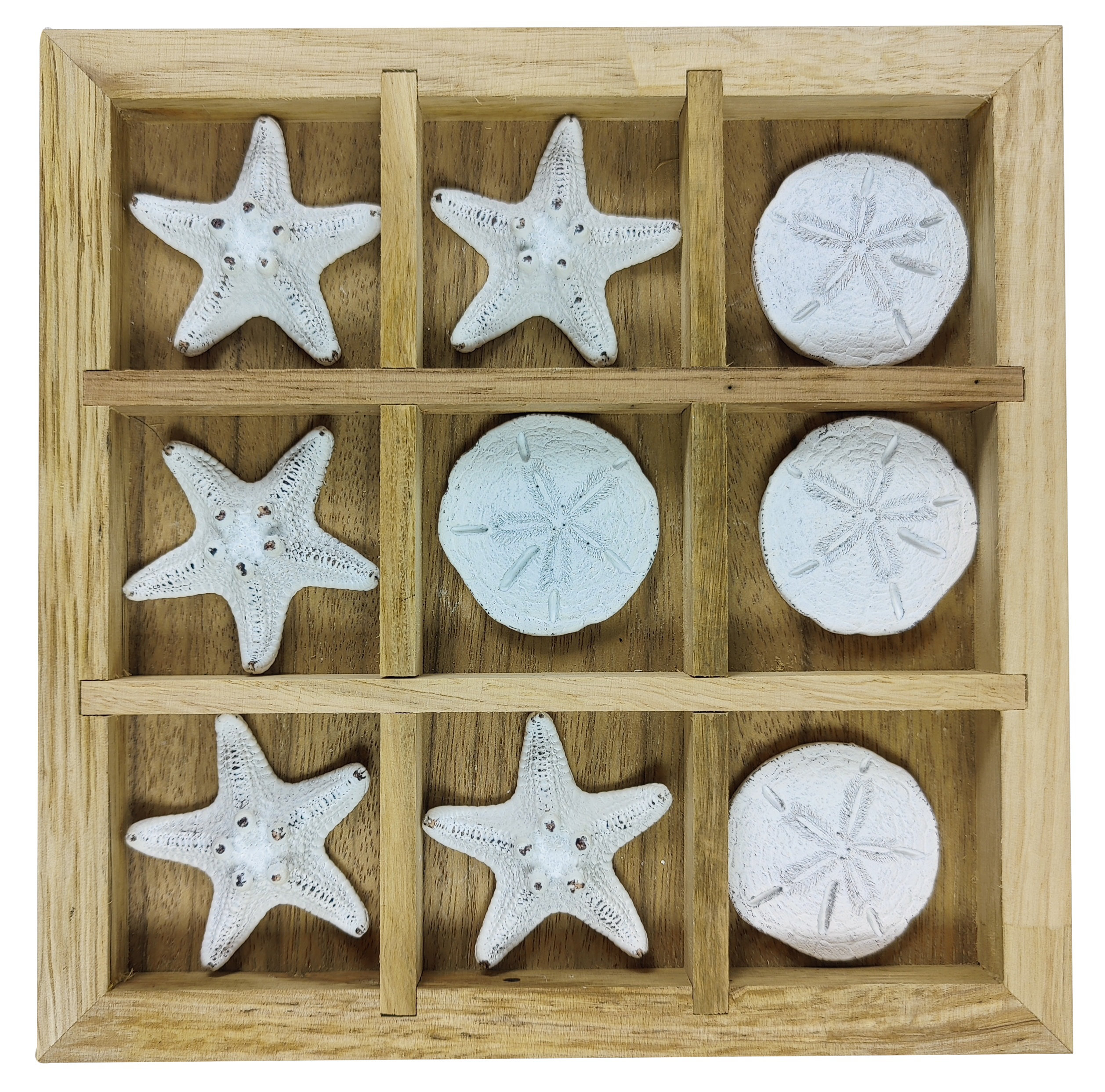 De Leon Collections Sand Dollar And Starfish Tic Tac Toe Board Set