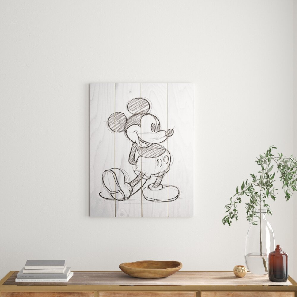 Mickey Mouse Friends Mickey Mouse Sketched Single Memorabilia On