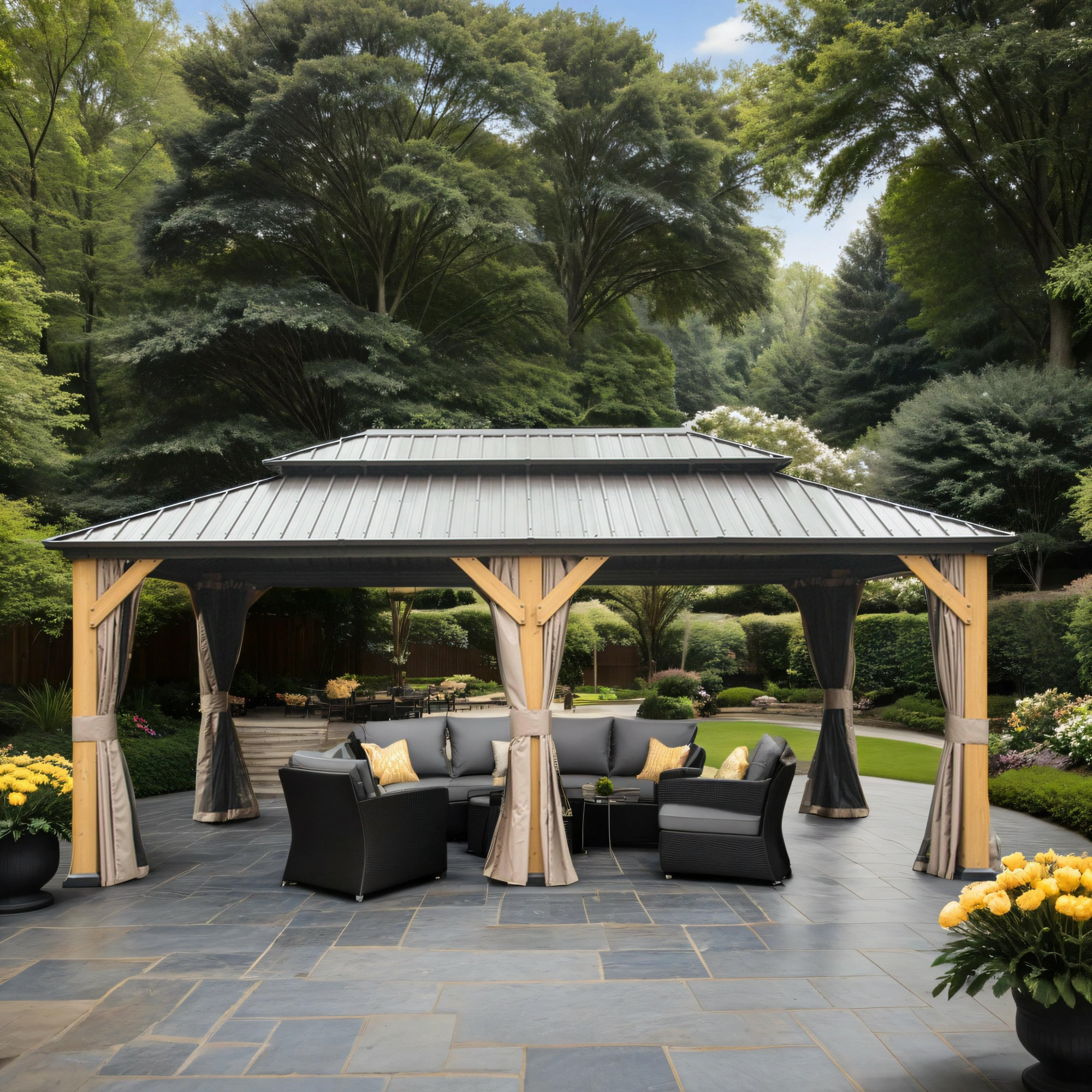 Mondawe Dorey Ft W X Ft D Solid Wood Patio Gazebo Reviews