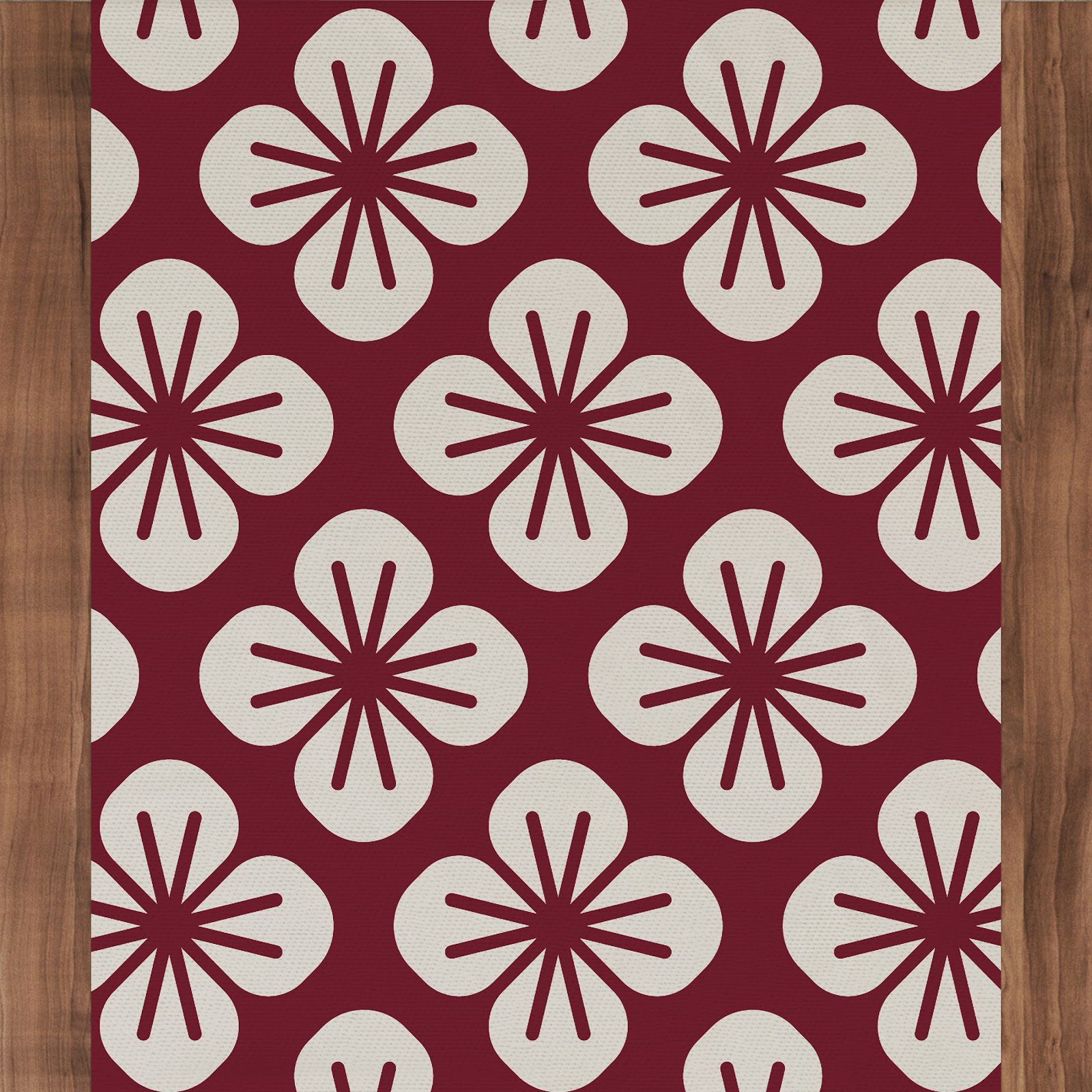 Red Barrel Studio Rectangle Floral Cotton Twill Table Runnner Wayfair