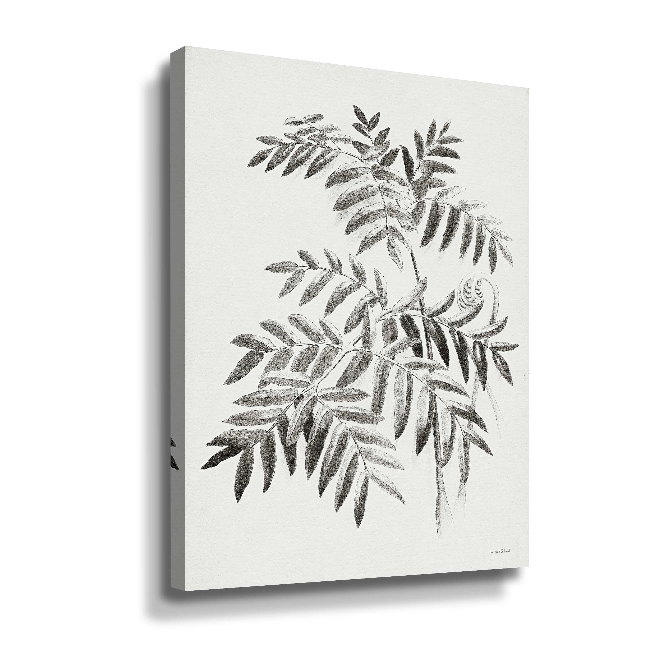 Winston Porter Leaf Illustration I On Canvas Painting Wayfair