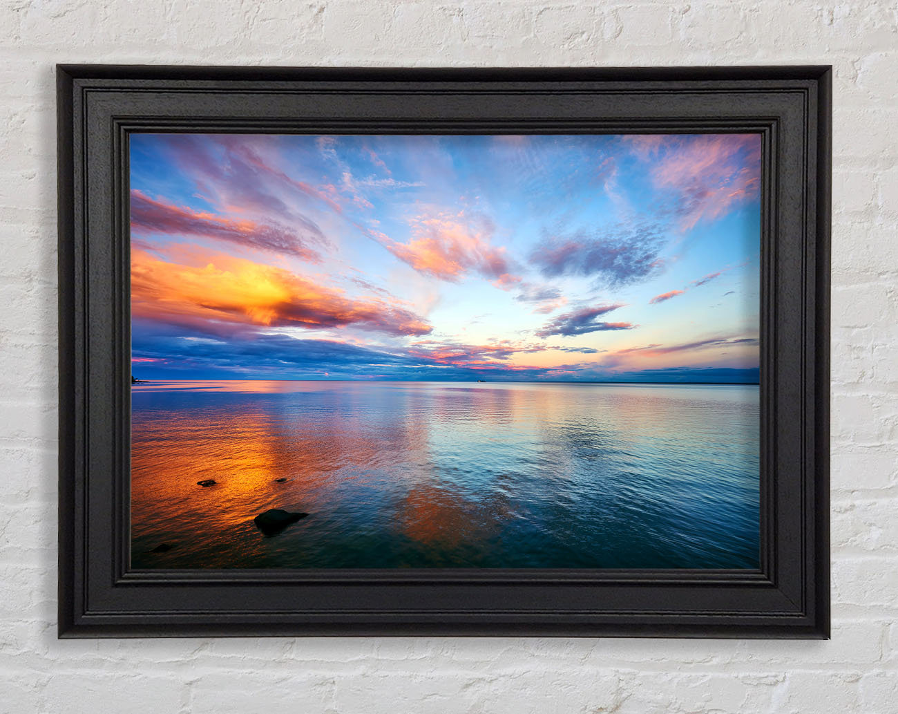 Haus Am Meer Gerahmtes Leinwandbild Nothing But Ocean Skies Wayfair De