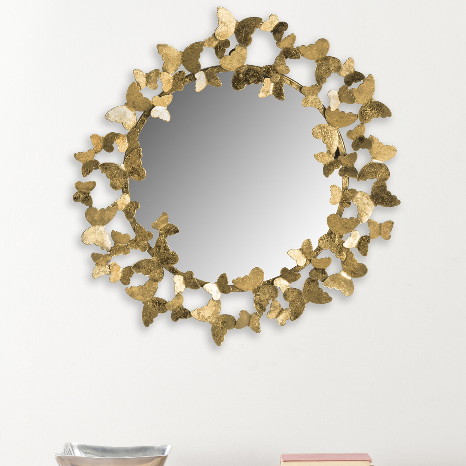 Everly Quinn Metal Sunburst Wall Mirror Reviews Wayfair