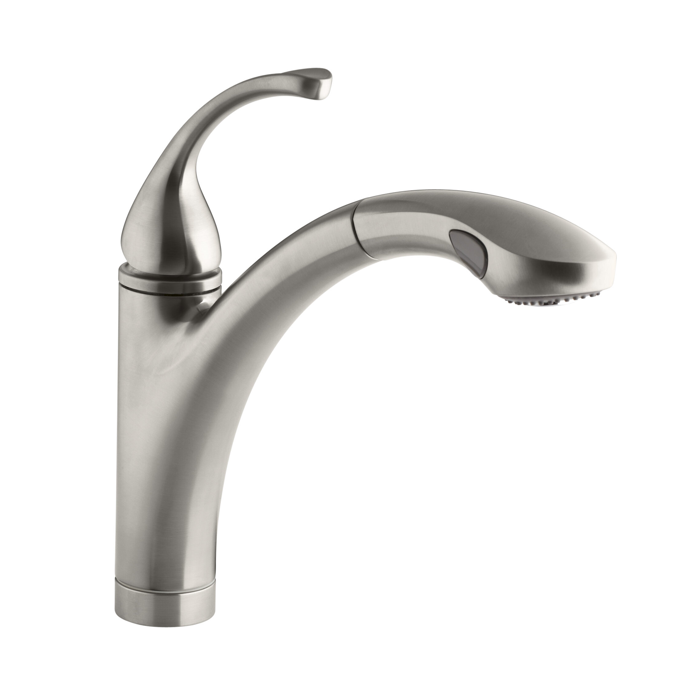 K 10433 BN VS G Kohler Forte Pull Out Single Handle Kitchen Faucet