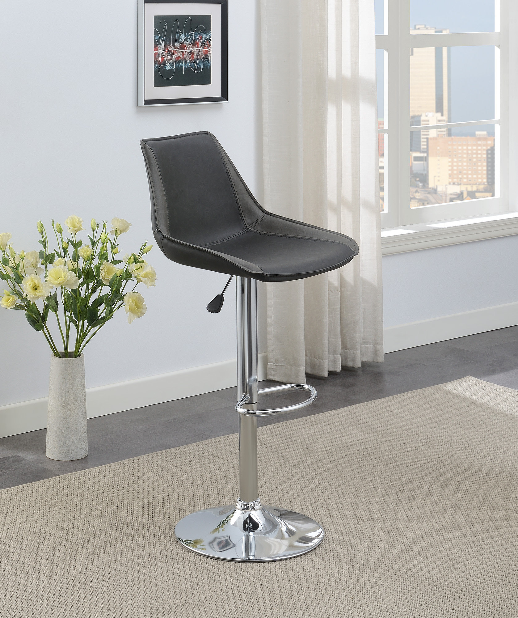 Latitude Run Swivel Adjustable Height Stool Wayfair