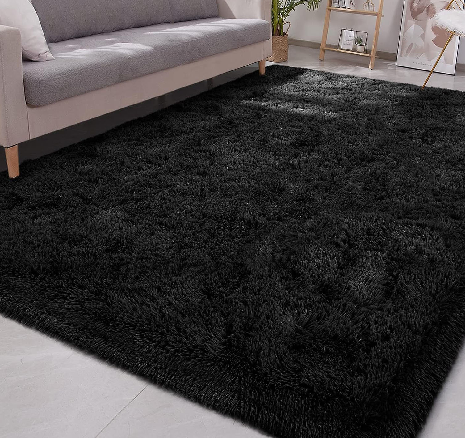 Everly Quinn Faux Fur Solid Color Rug Wayfair