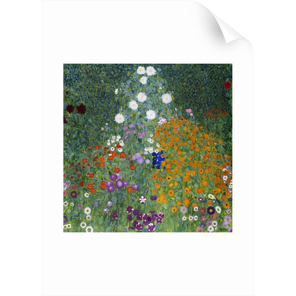 East Urban Home Farmer S Garden By Gustav Klimt Photograph Print