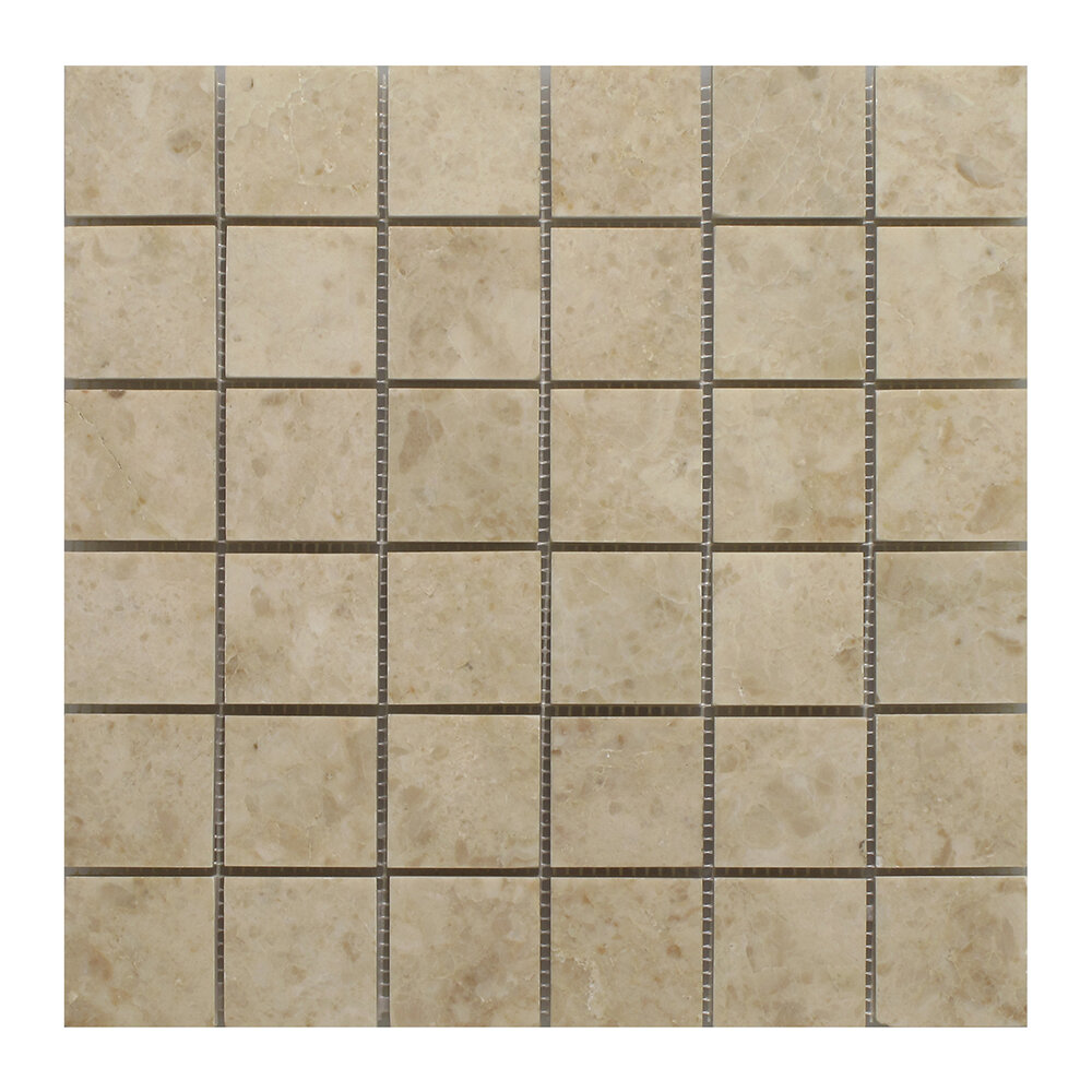 Stone Tile Shoppe Cappuccino 2 X 2 Marble Grid Mosaic Wall Floor