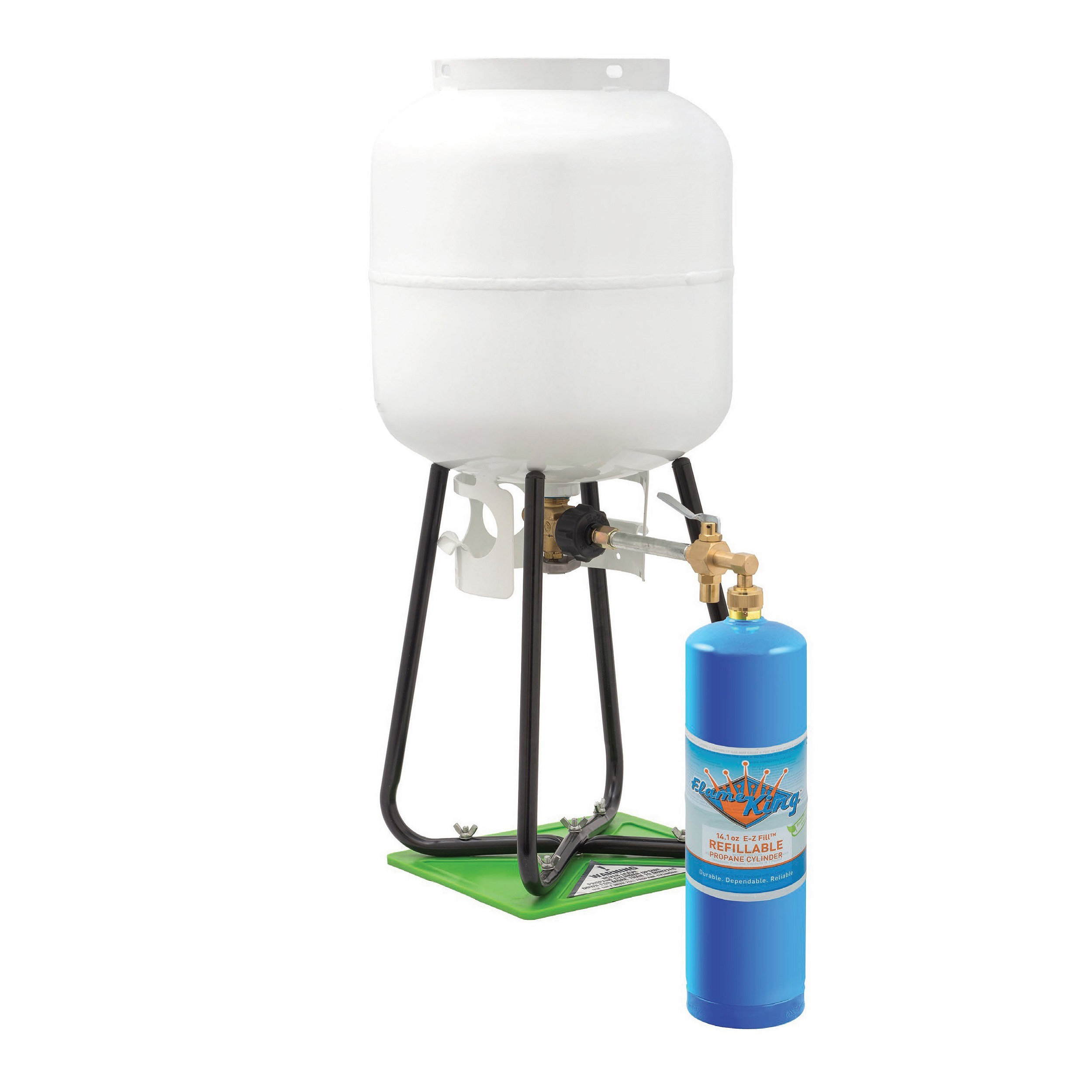 Flame King Réservoir de propane vide rechargeable de 1 litre Flame King