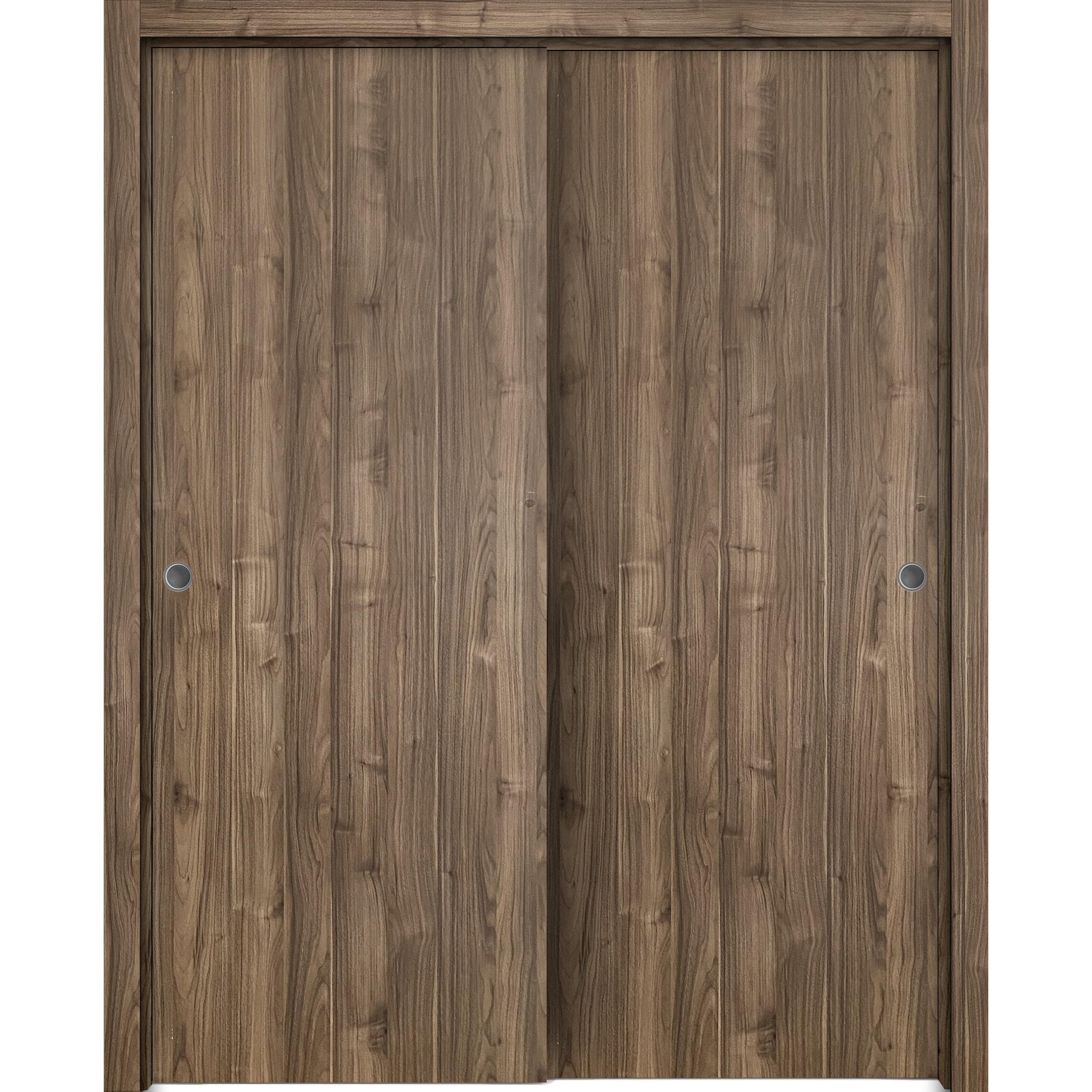 Sartodoors Planum Solid Manufactured Wood Paneled Sliding Closet