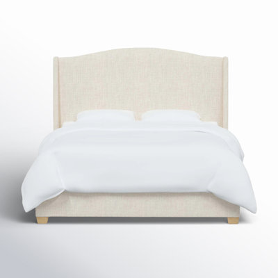 Allis Upholstered Wingback Bed