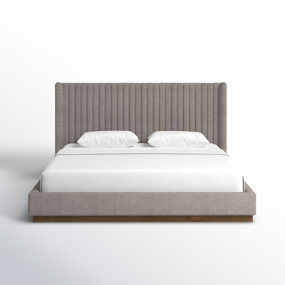 Lydia Upholstered Wingback Bed