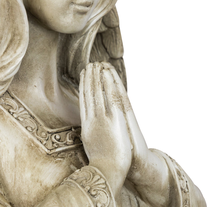 Northlight Seasonal Standing Praying Angel Outdoor Garden Statue - 46 ...