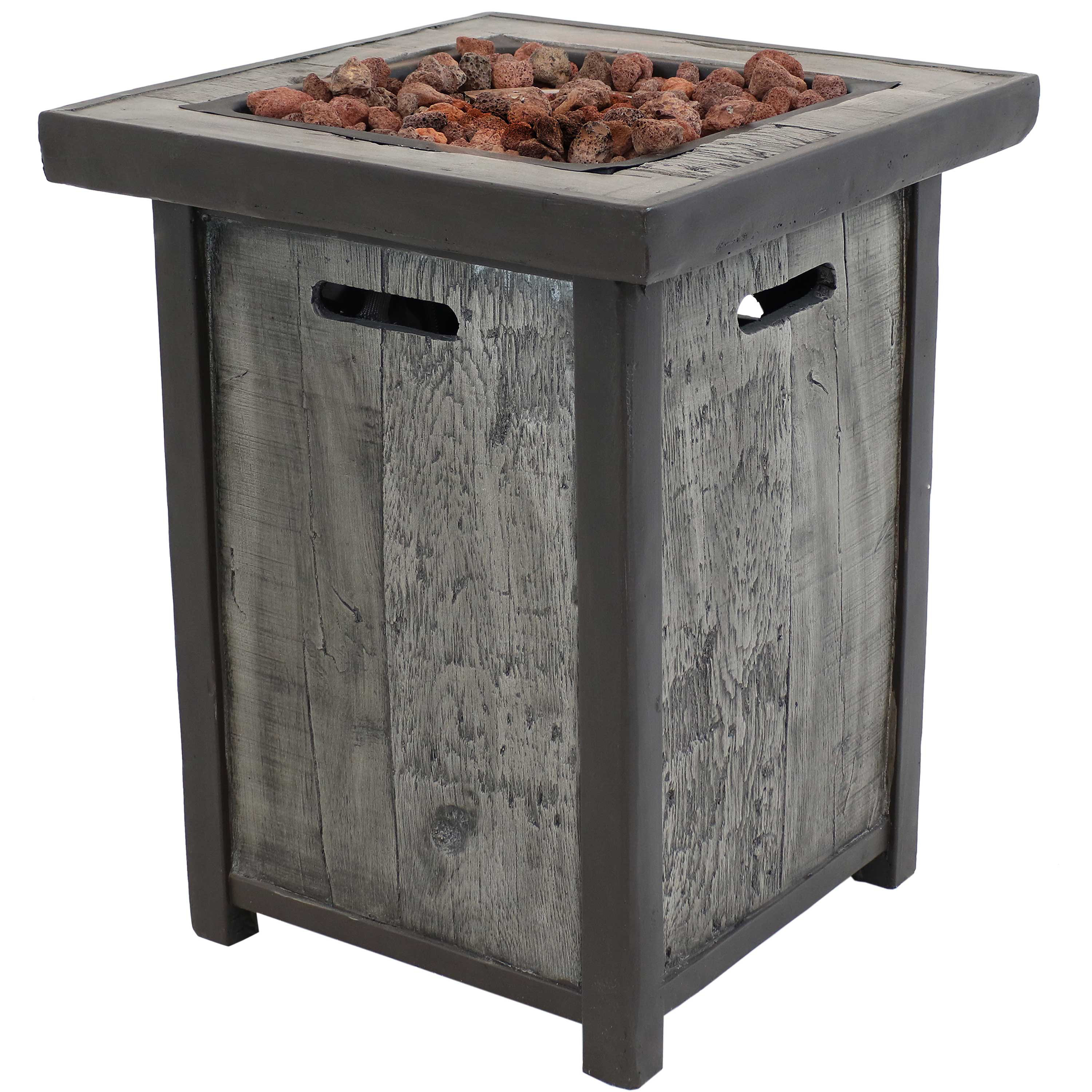 Arlmont &amp; Co. Jefferson Stone Propane Fire Pit Table &amp; Reviews | Wayfair