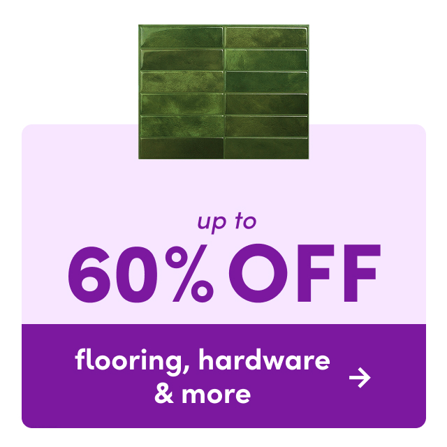 flooring, hardware & more on clearance
