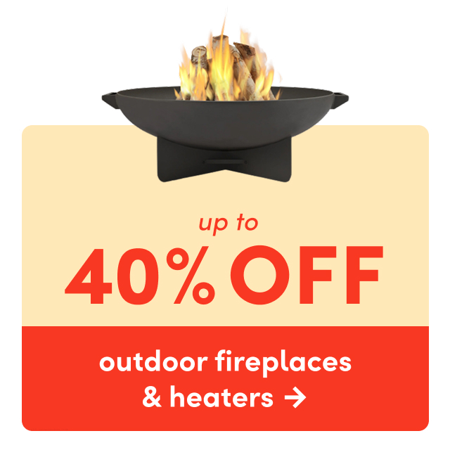 outdoor fireplace & heater clearance