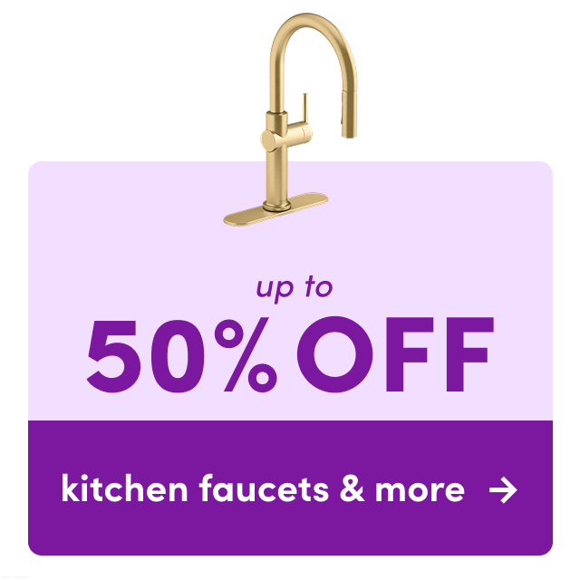 kitchen faucets & more on sale