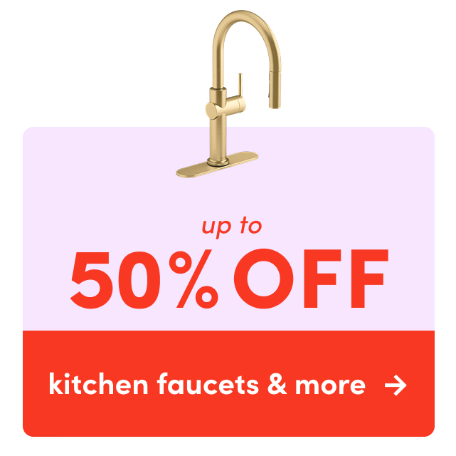 kitchen faucets & more on sale