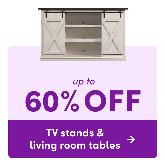 TV stand & living room table clearance