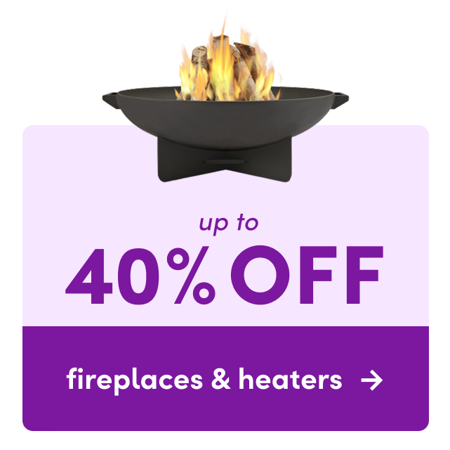 fireplace & heater clearance