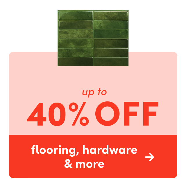 flooring, hardware & more on clearance