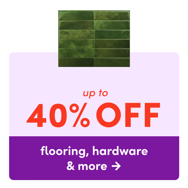 flooring, hardware & more on clearance