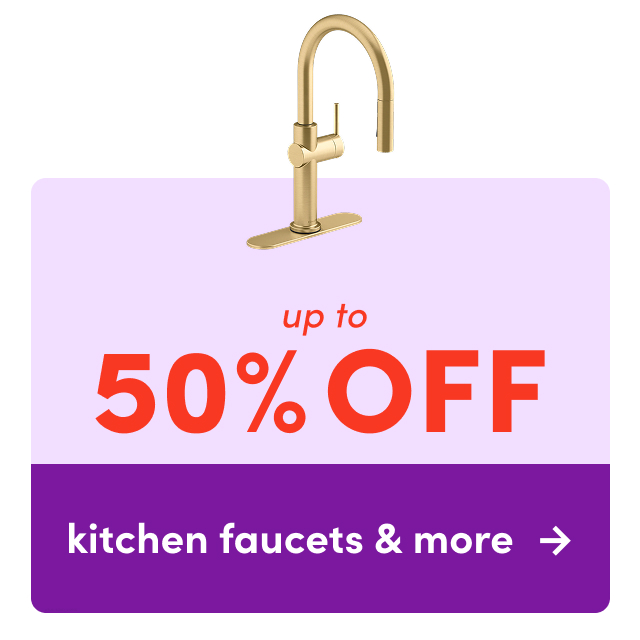 deals on kitchen faucets & more