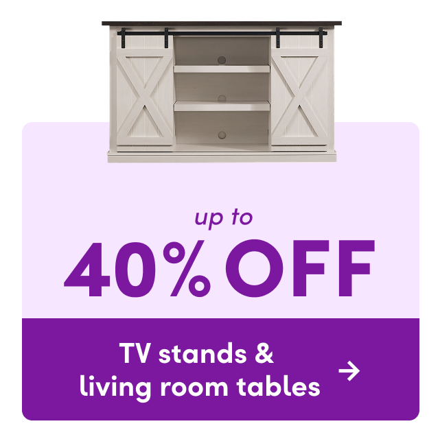 TV stand & living room table clearance