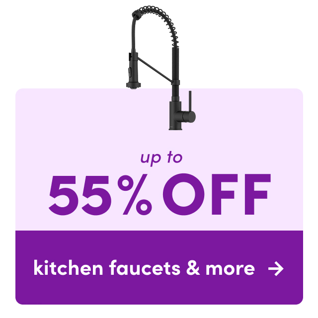 kitchen faucets & more on clearout