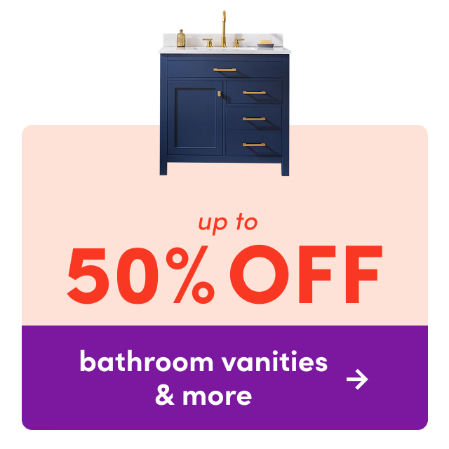 bathroom vanities & more on clearance