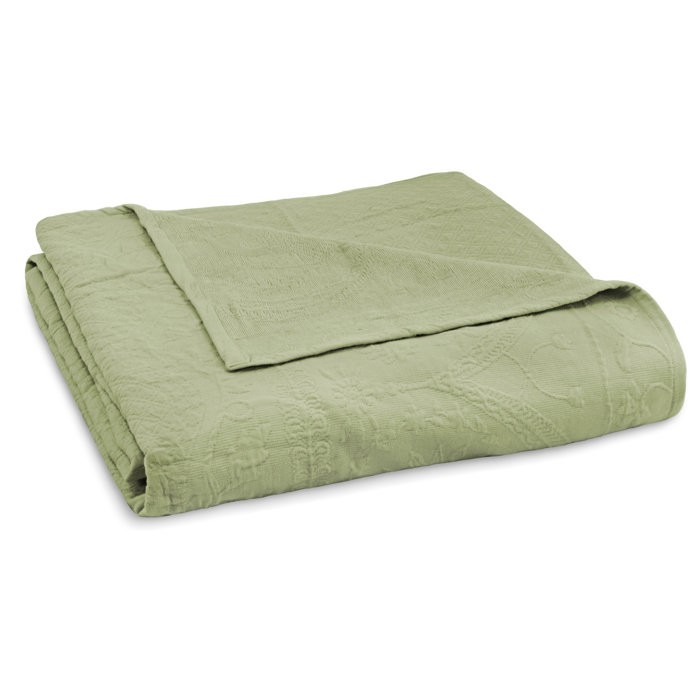 Full Organic Cotton Blue Reversible Coverlet