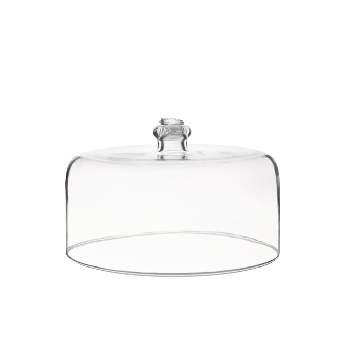 Portuguese Mouth-Blown Glass Elegance Cake Dome