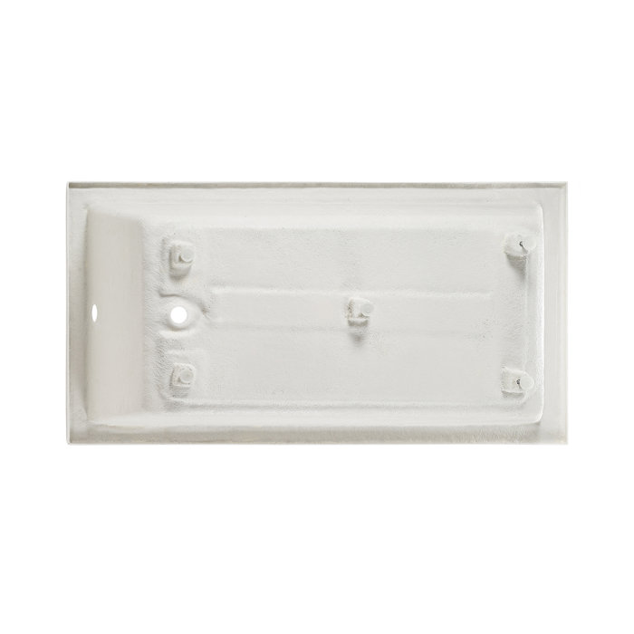 Voltaire 66" White Acrylic Alcove Bathtub with Jets