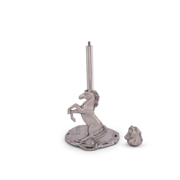 Equestrian Aluminum Horse Paper Towel Holder