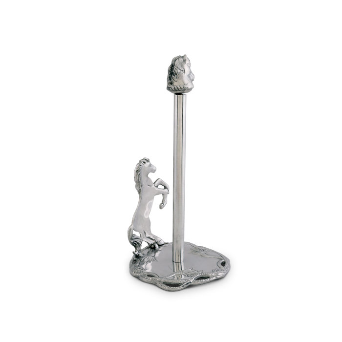 Equestrian Aluminum Horse Paper Towel Holder