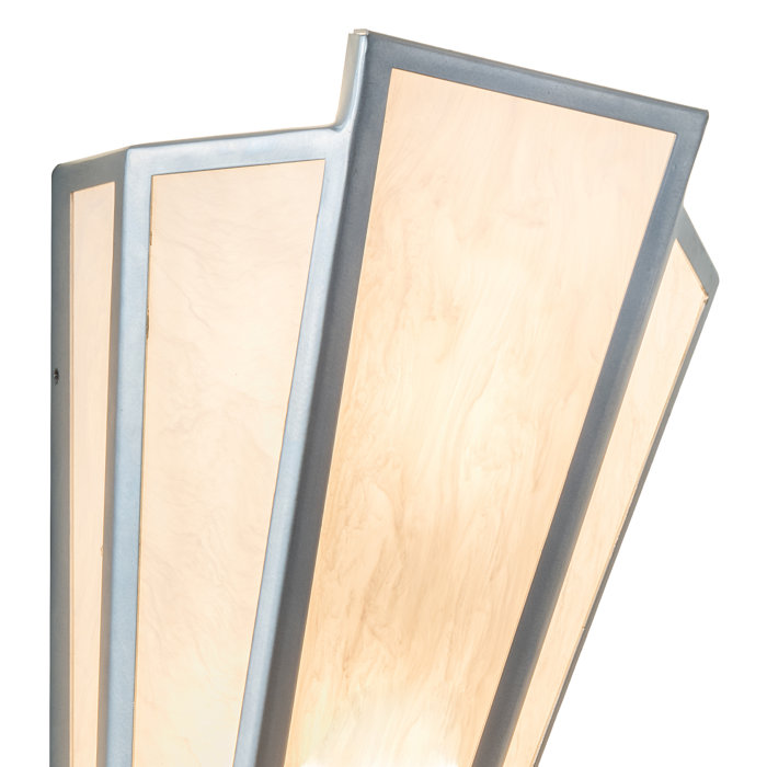 Brum 2-Light V-Shaped Chrome and Black Wall Sconce