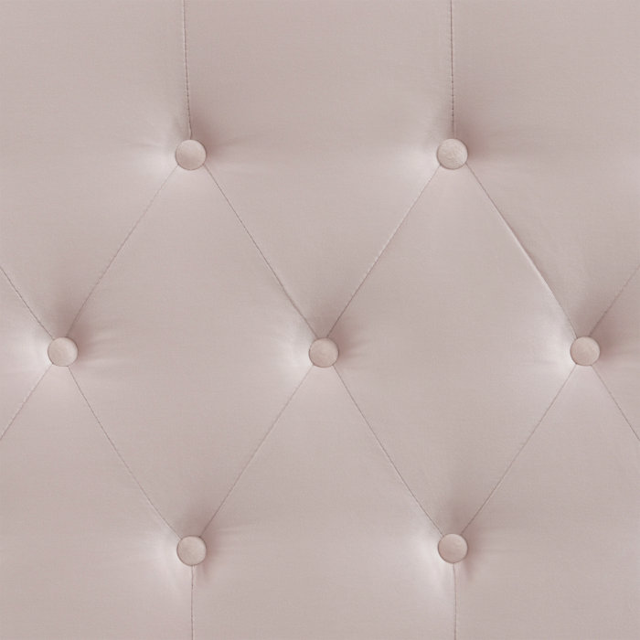 Elegant French Mauve King Upholstered Tufted Headboard
