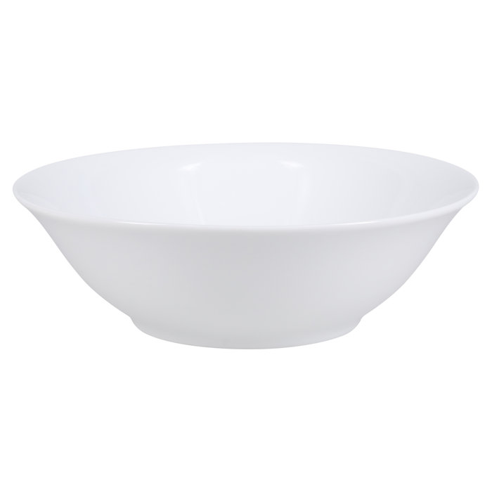Classic White Porcelain 20 oz Soup and Cereal Bowls, Set of 4