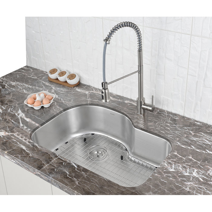 Ruvati 32" Stainless Steel Undermount Single Bowl Kitchen Sink