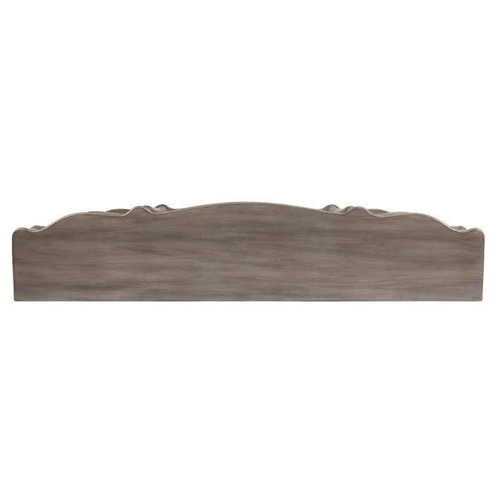 Peyton Driftwood Elegance Console Table with Acanthus Leaf Detail