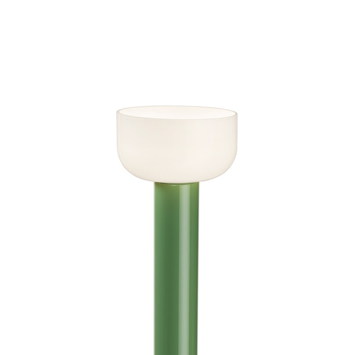 Green Aluminum and Concrete LED Floor Lamp