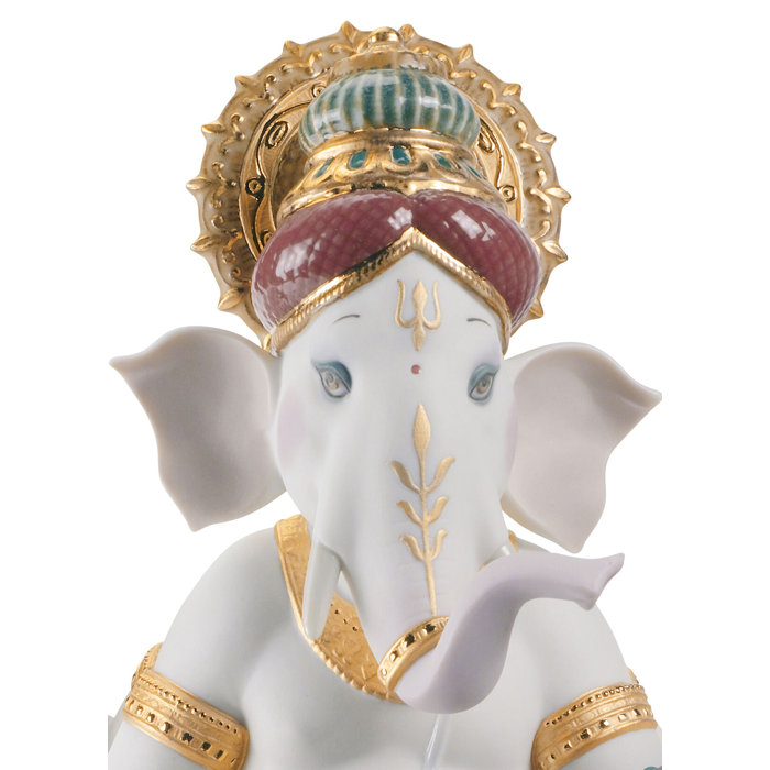 Limited Edition Crystal Ganesha Elephant Figurine, 15cm