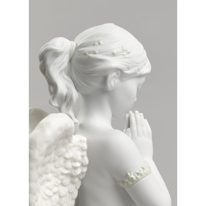 Heavenly Valencia Porcelain Angel Figurine in Painted Finish