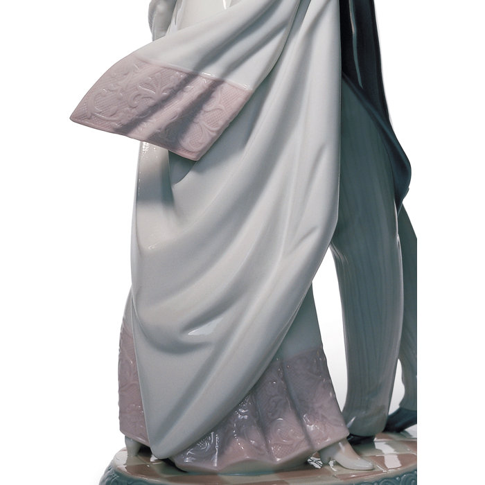 Eternal Embrace Porcelain Couple Figurine, 14.75" Novelty Shape
