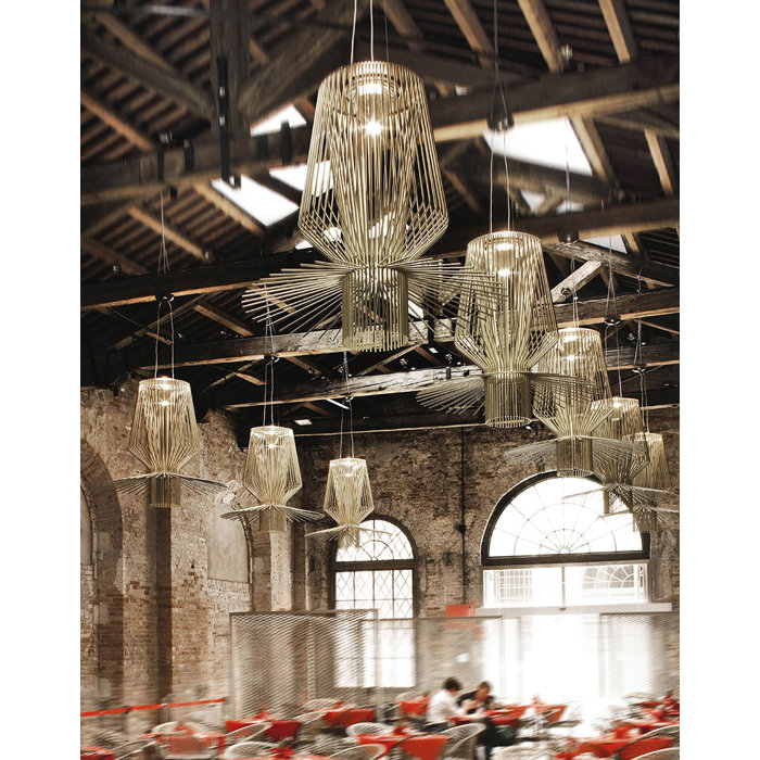 Allegro Assai Gold Aluminum LED Pendant Light