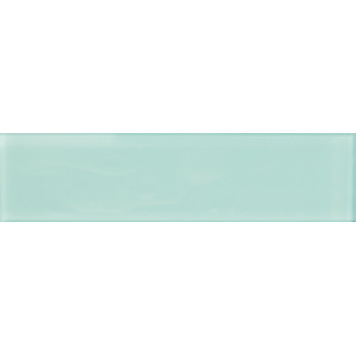 Cadet Blue Glossy Glass Subway Wall Tile 3" x 12"