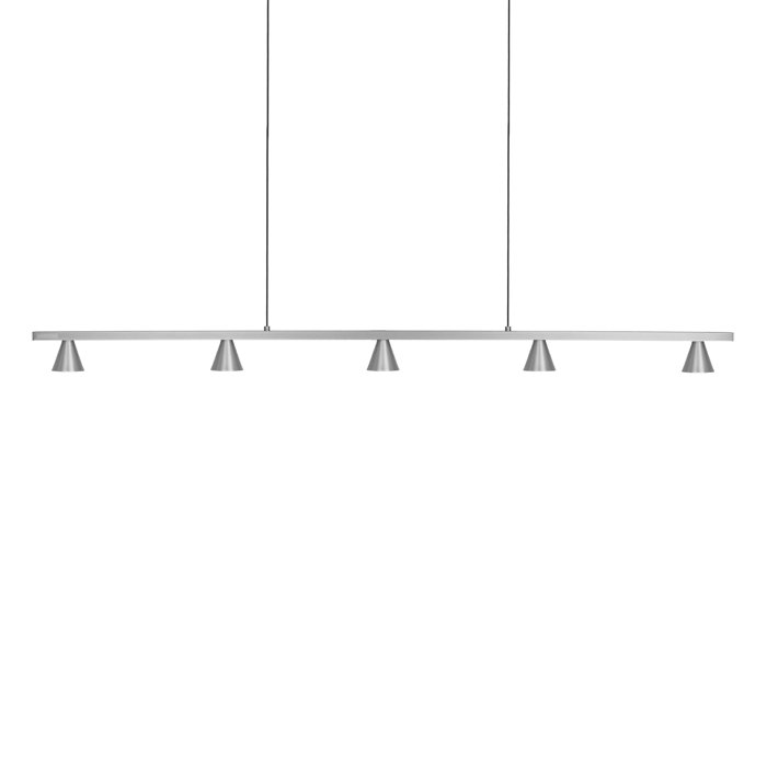 Elegante 47'' Brushed Nickel LED Kitchen Island Linear Pendant