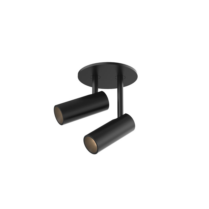Sleek Black Acrylic LED Directional Spotlight, 7.13" H